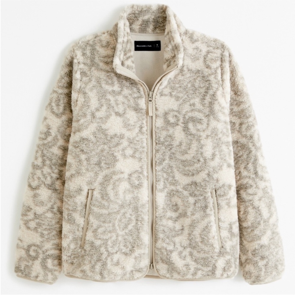 Pattern Sherpa Full-Zip Jacket